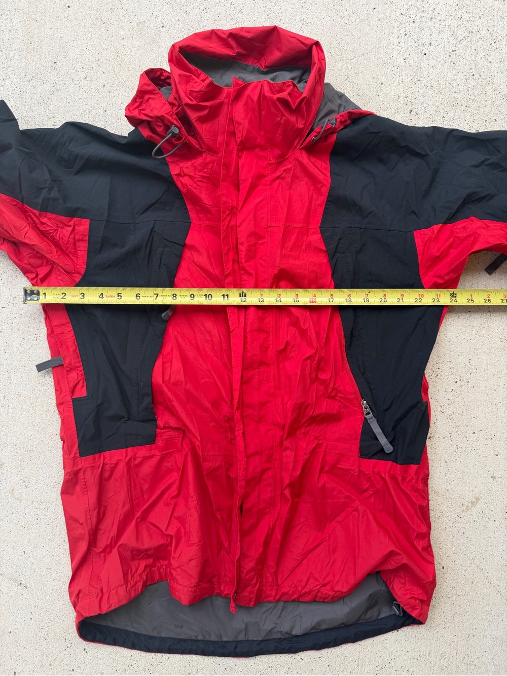 The North Face Gore Tex Mountain Jacket Red Black Waterproof Mens M - Picture 12 of 14